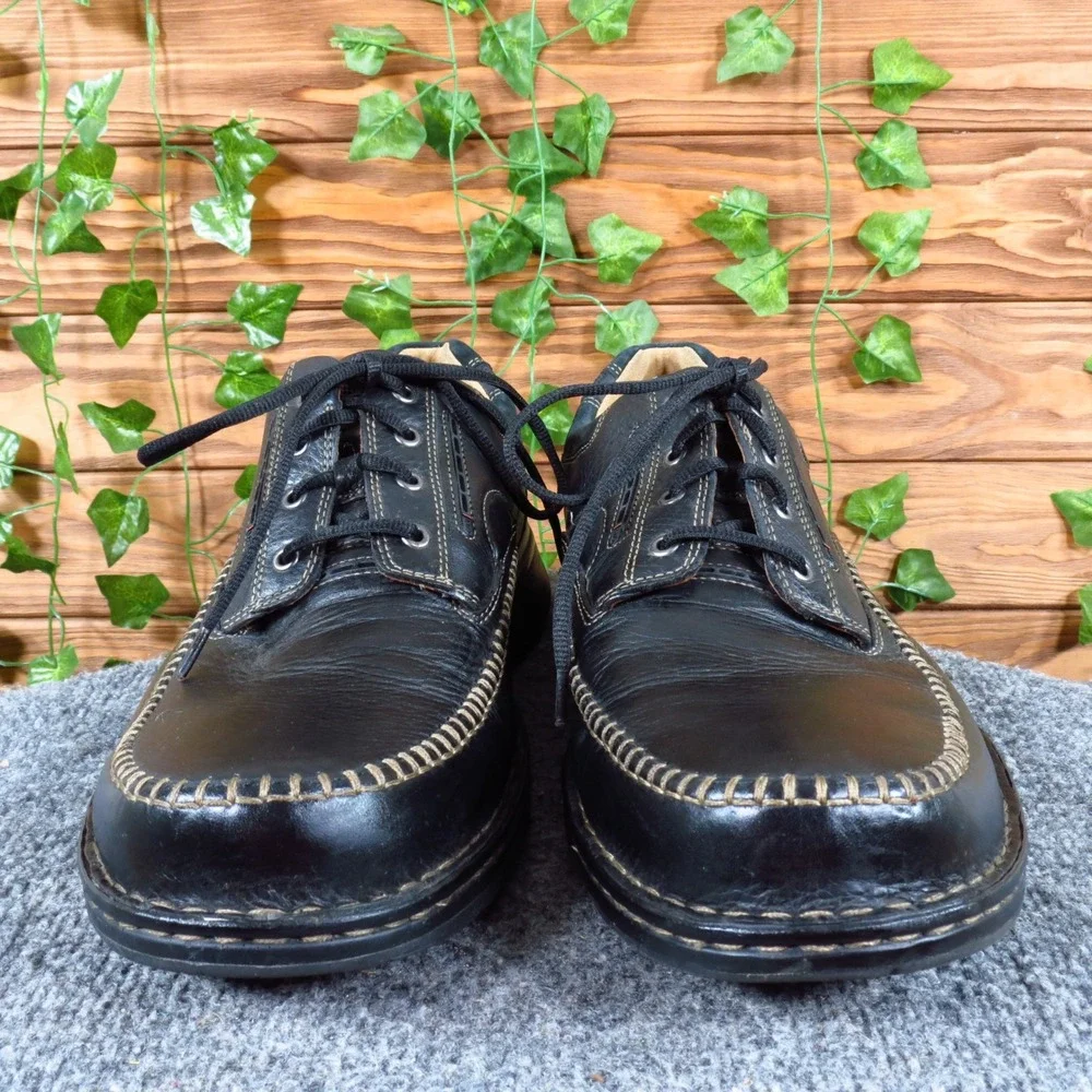 Clarks Un.Cover Men Oxford Shoe Size 13 Casual‎ Comfort Black Leather Lace Up
